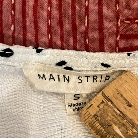 Main Strip women’s small White and Black lined Dress - Picture 2 of 15